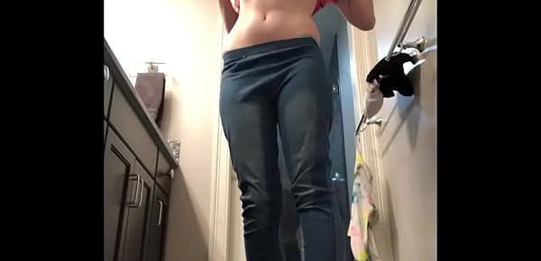 trendsYoung Blonde Slut strips naked and plays with herself in the bathroom! [ thespacebimbo ]